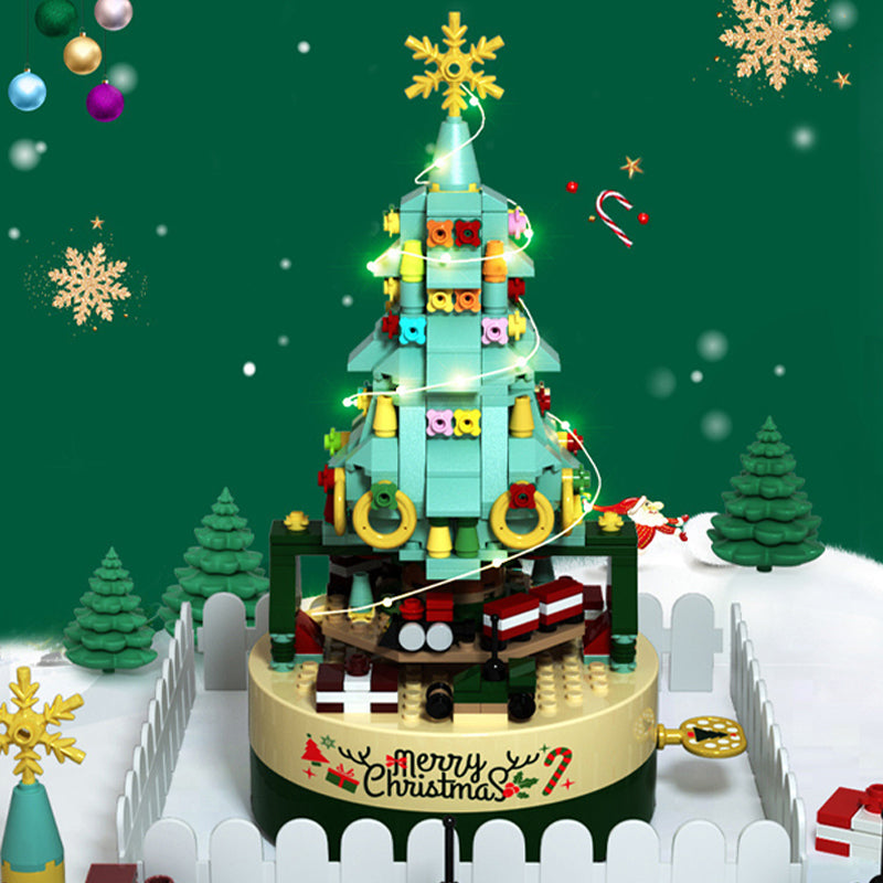 DIY Baustein Weihnachtsbaum Spieluhr