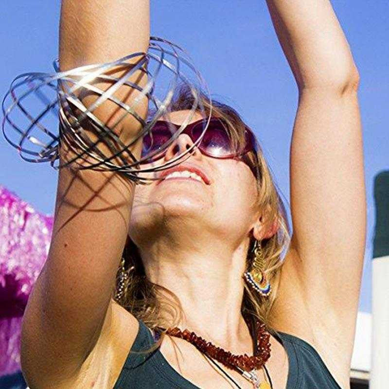 Spinnendes Spiral-Fidget-Armband