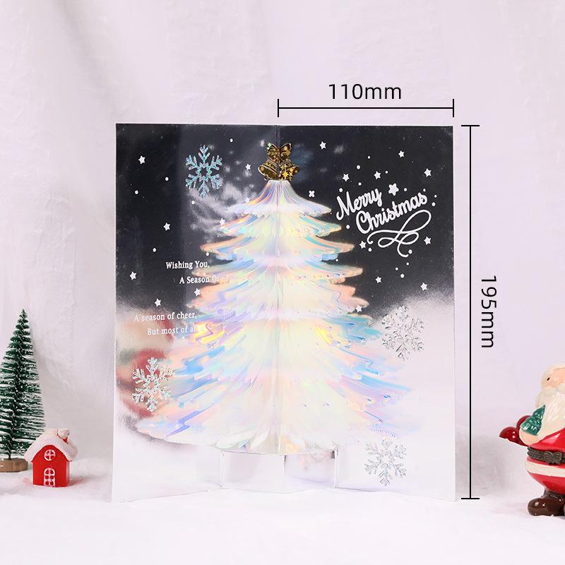Handgemachte 3D-Weihnachtsgrußkarte