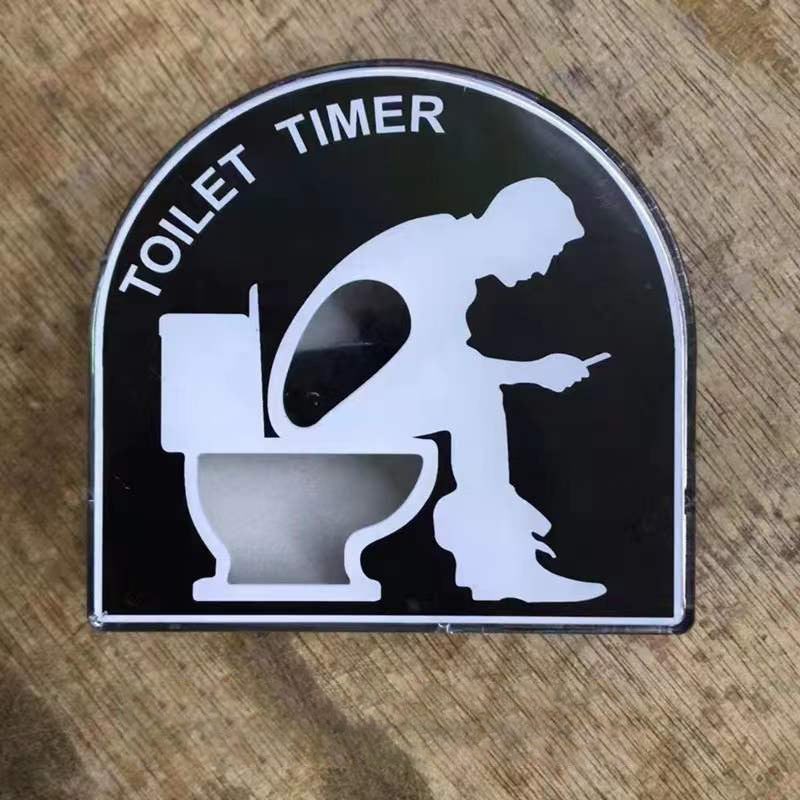 Sanduhr-Timer in Toilettenform