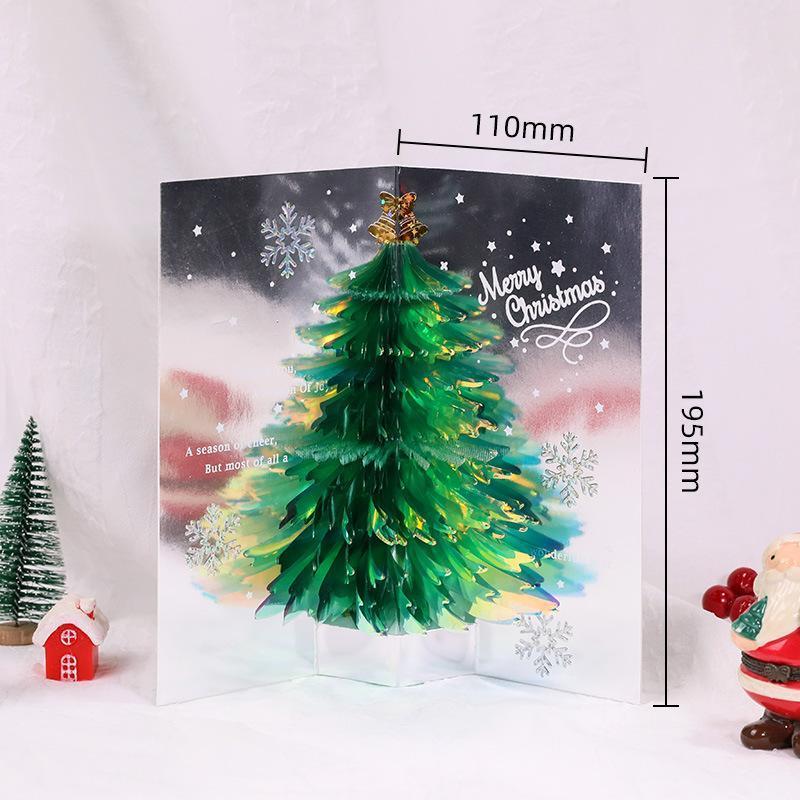 Handgemachte 3D-Weihnachtsgrußkarte