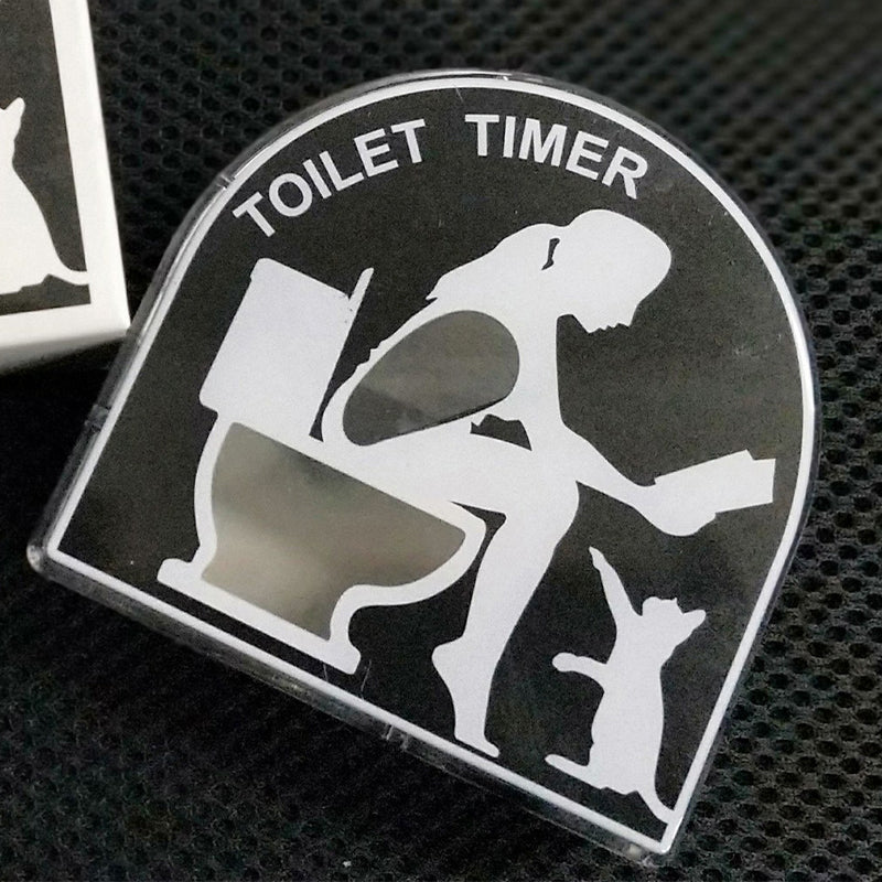 Sanduhr-Timer in Toilettenform