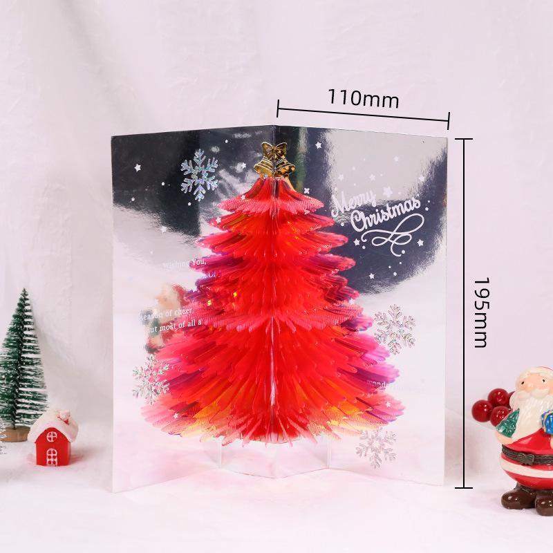 Handgemachte 3D-Weihnachtsgrußkarte