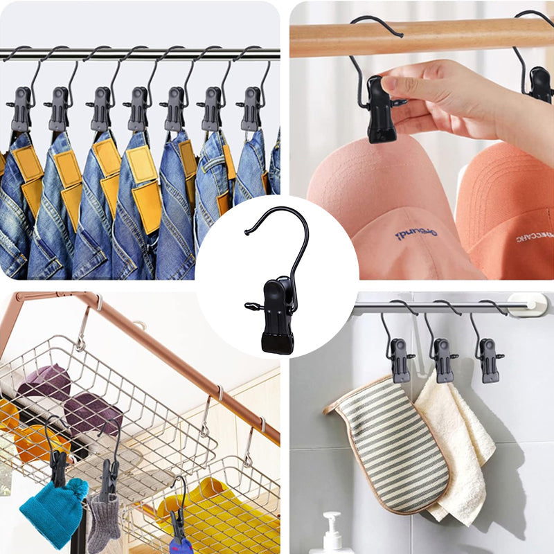 Platzsparende, tragbare Kleiderbügel-Clips für unterwegs