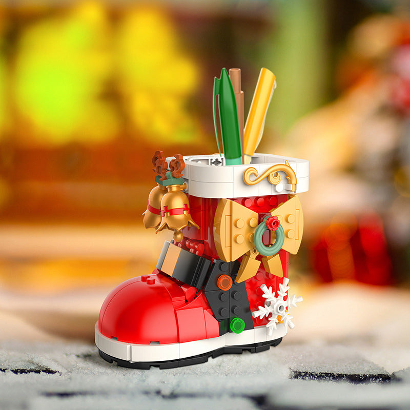 DIY Baustein Weihnachtsbaum Spieluhr