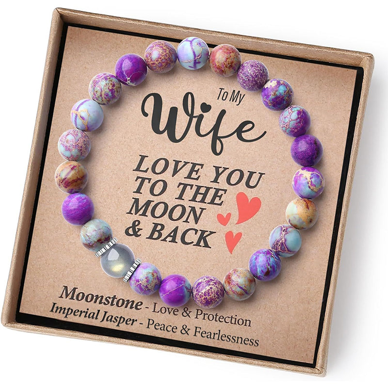 Natürliches Edelsteinarmband für Damen