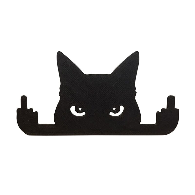 Neuheit Katze Ornament Mittelfinger Katze