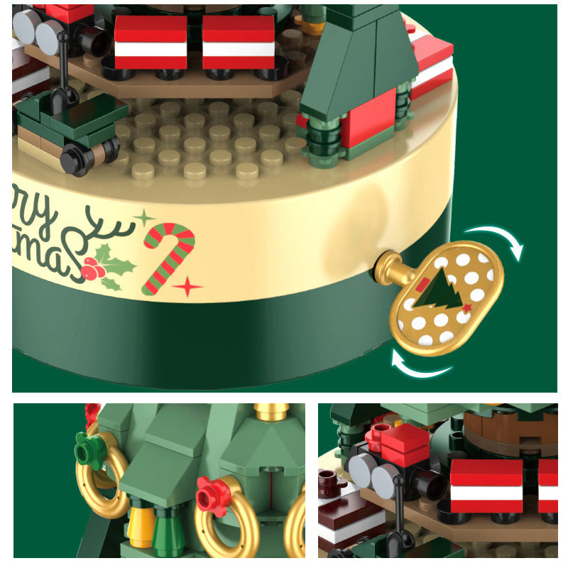 DIY Baustein Weihnachtsbaum Spieluhr