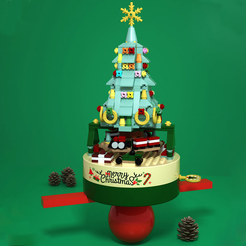 DIY Baustein Weihnachtsbaum Spieluhr