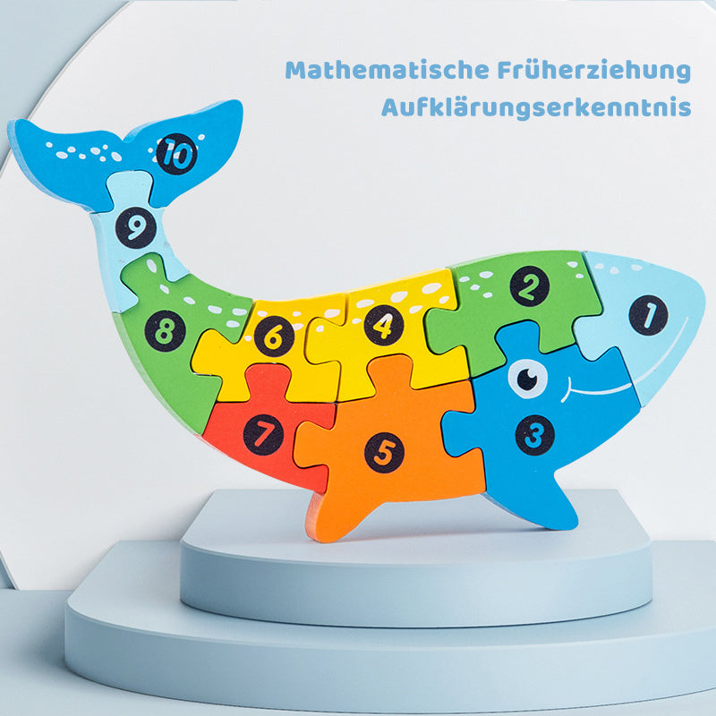 Pädagogisches 3D-Holzpuzzle für Kinder