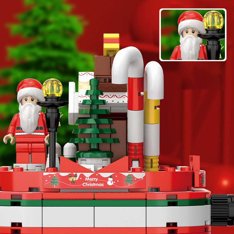 DIY Baustein Weihnachtsbaum Spieluhr