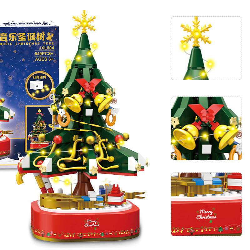 DIY Baustein Weihnachtsbaum Spieluhr