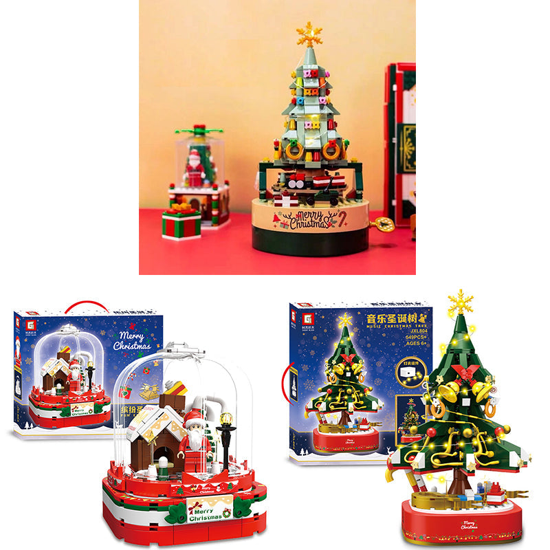 DIY Baustein Weihnachtsbaum Spieluhr