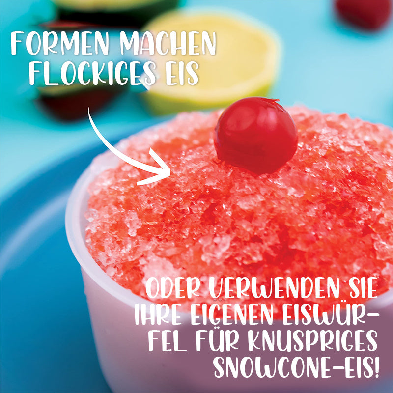 Tragbarer Eisrasierer und Schneekegelmaschine