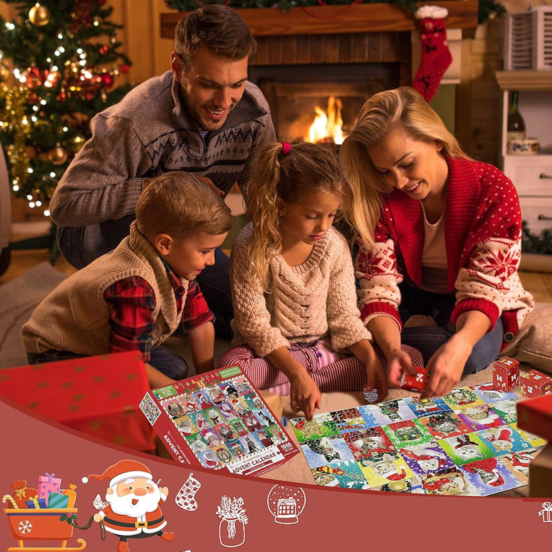 🎄Adventskalender Puzzle 🧩【Weihnachten Haustiere】