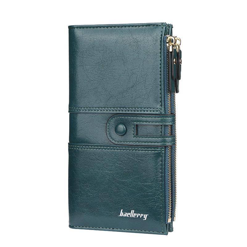 Damen Clutch mit zweifachem Reißverschluss