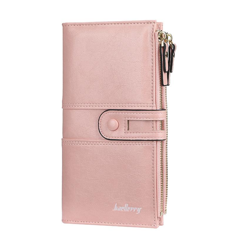 Damen Clutch mit zweifachem Reißverschluss