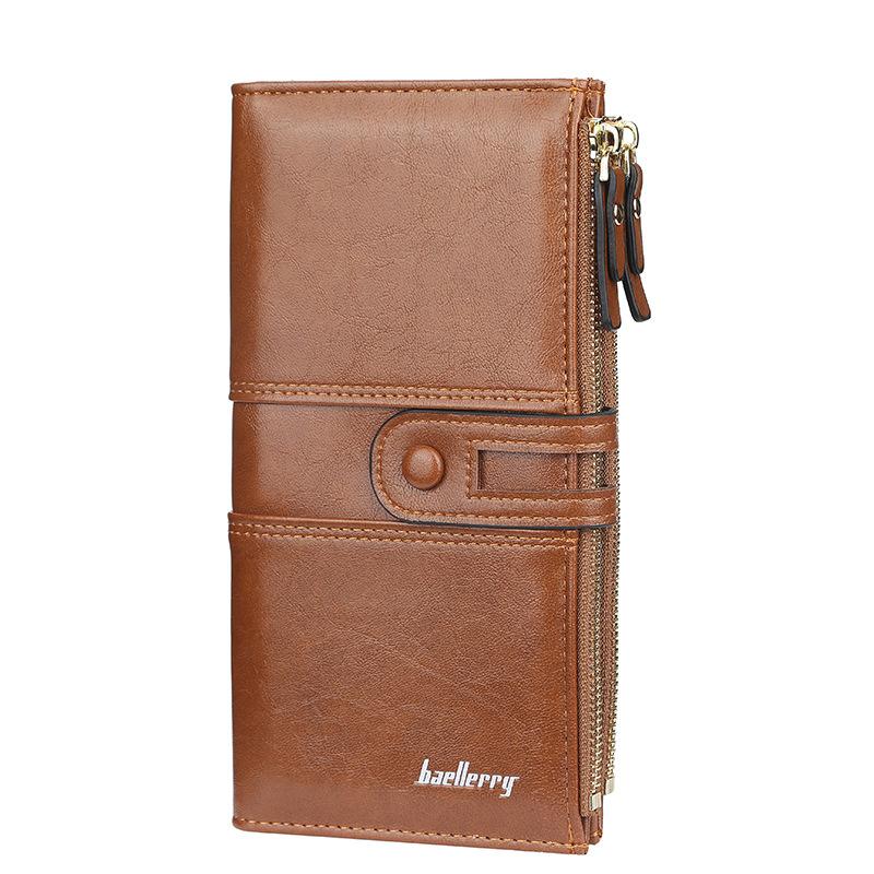 Damen Clutch mit zweifachem Reißverschluss
