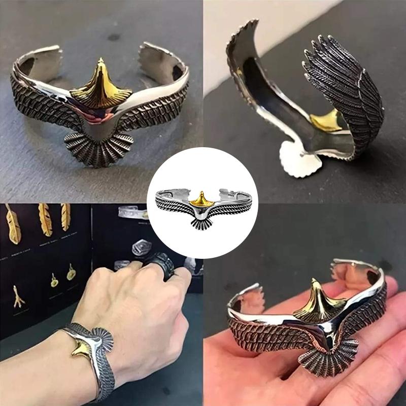 Silber Adler Manschette Armband