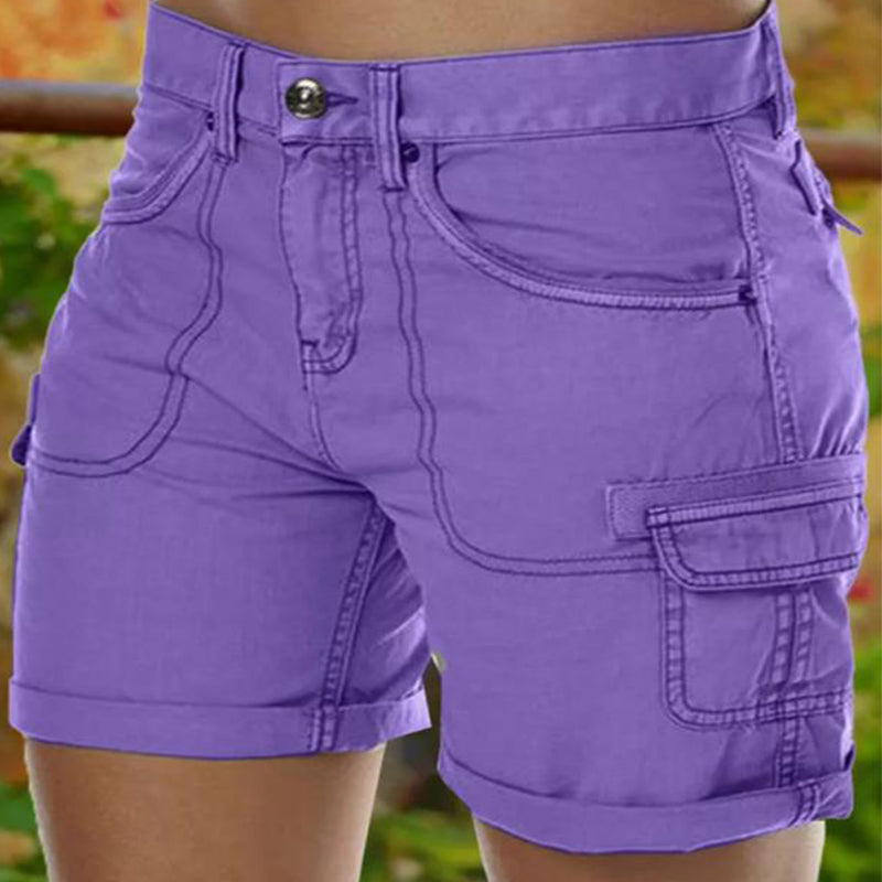 Lässige Shorts mit hoher Taille