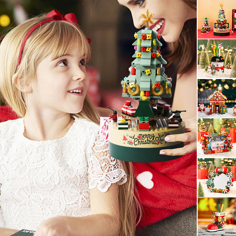 DIY Baustein Weihnachtsbaum Spieluhr