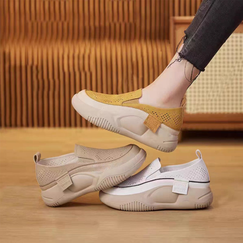 Damenschuhe mit dicken Sohlen