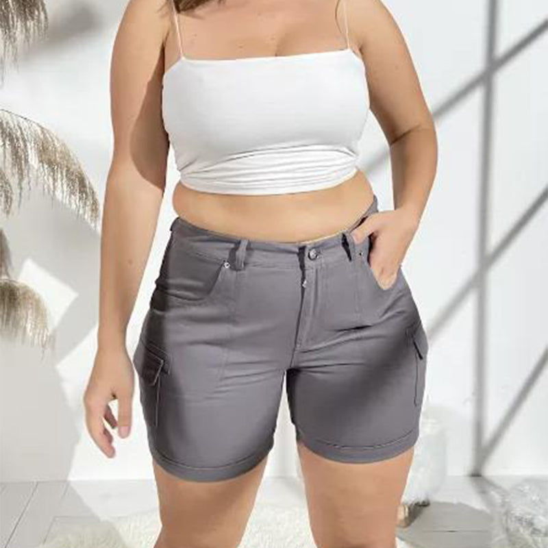 Lässige Shorts mit hoher Taille