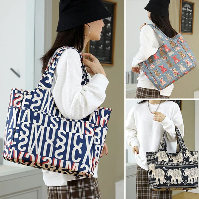 Modischem Aufdruck Handtasche