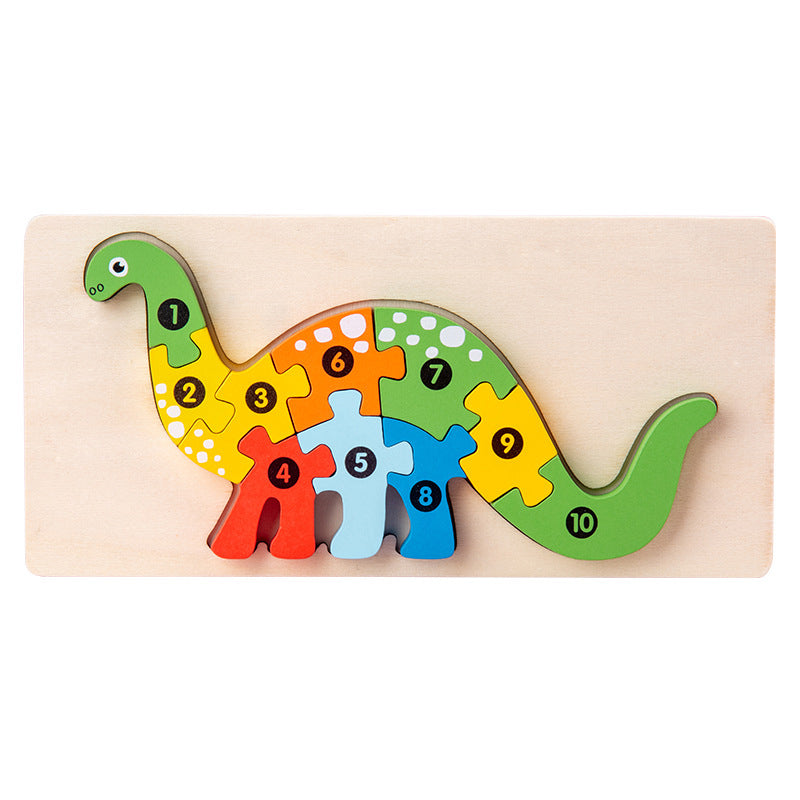 Pädagogisches 3D-Holzpuzzle für Kinder