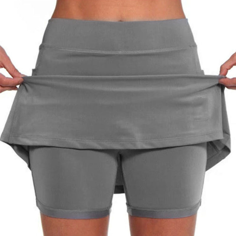 Einfarbige Culottes mit mittlerer Taille