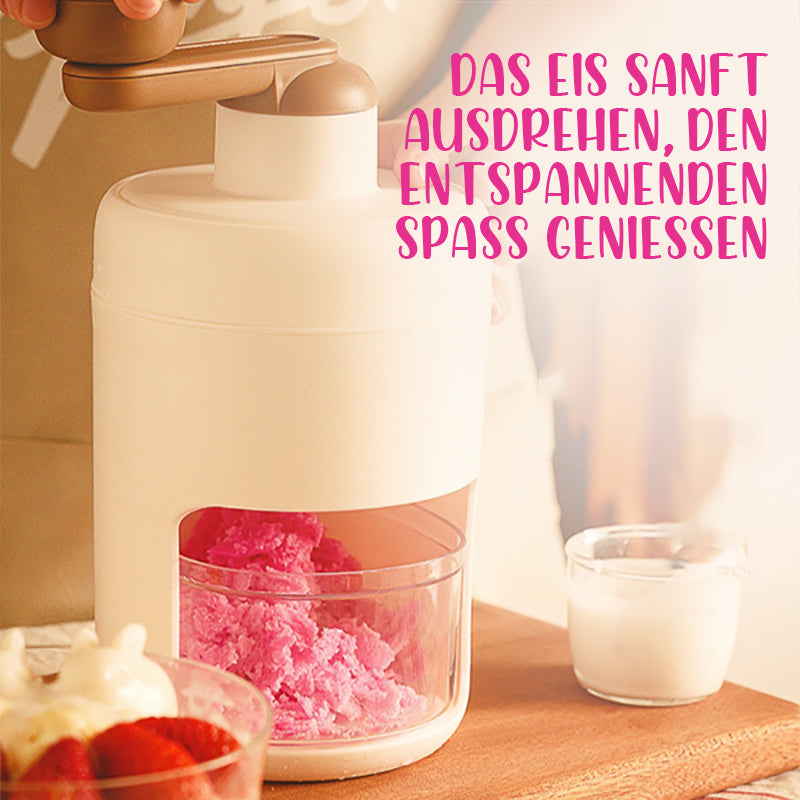 Tragbarer Eisrasierer und Schneekegelmaschine