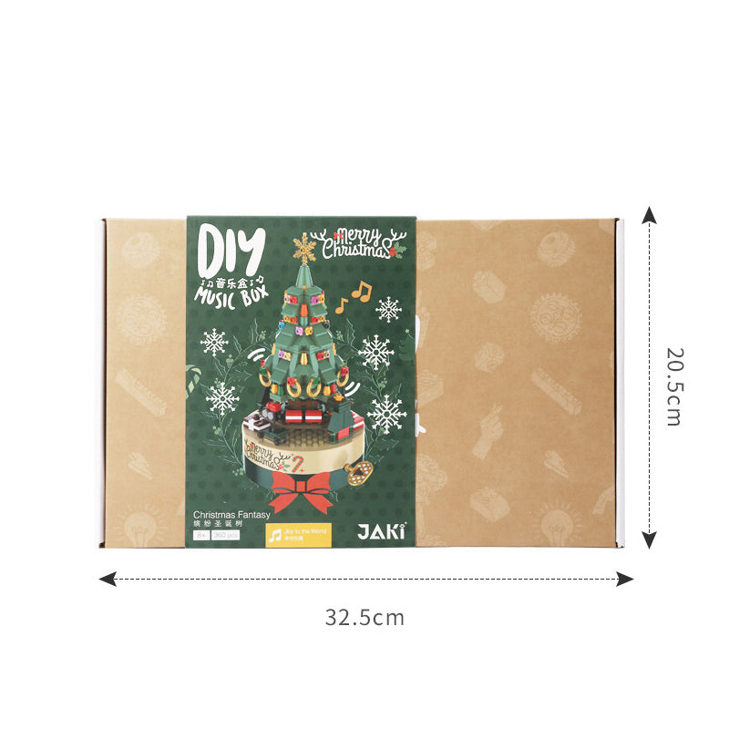 DIY Baustein Weihnachtsbaum Spieluhr