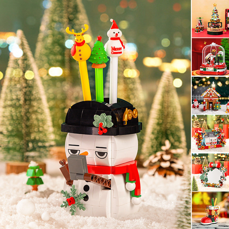 DIY Baustein Weihnachtsbaum Spieluhr