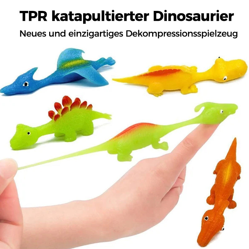 Schleuder-Dinosaurier-Fingerspielzeug (10 Stück)