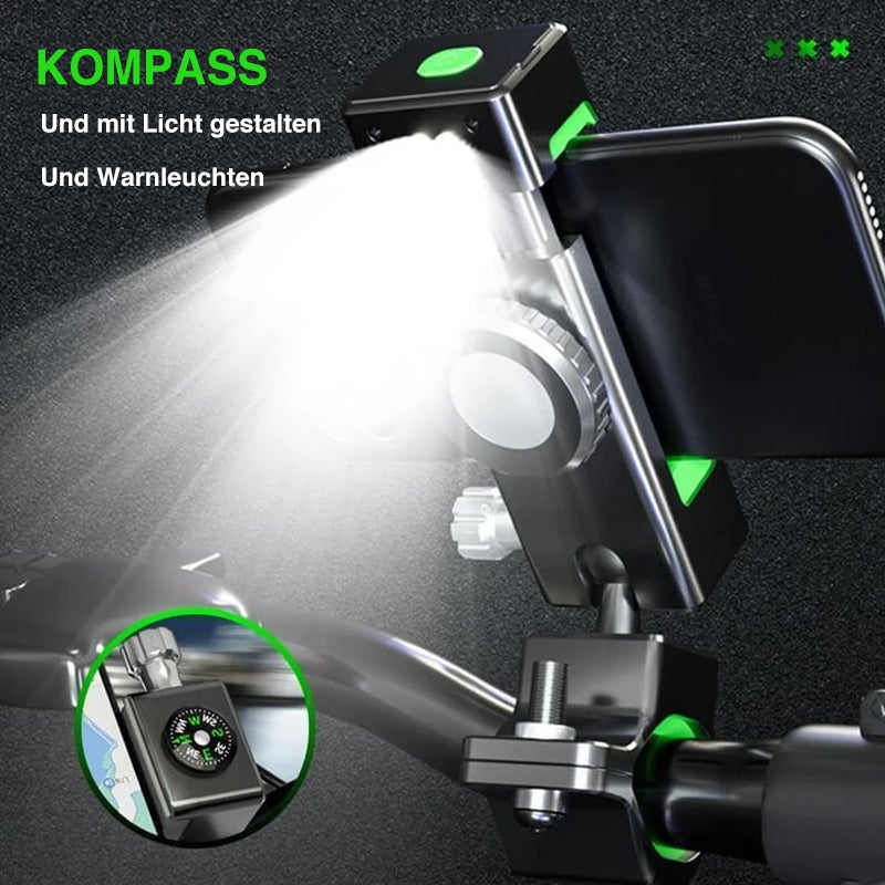 Fahrrad beleuchtetem Kompass Handyhalterung