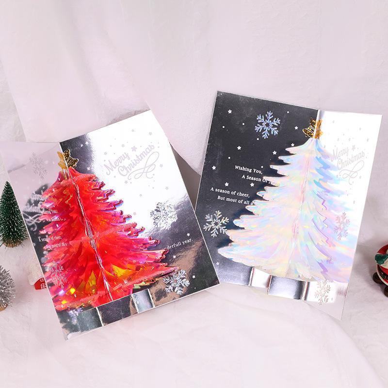 Handgemachte 3D-Weihnachtsgrußkarte