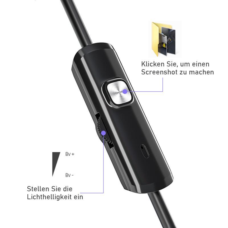 (🔥2022 Neujahrsverkauf - Sparen Sie 50% RABATT) Halbstarre, flexible Autofokus-WLAN-Endoskopkamera