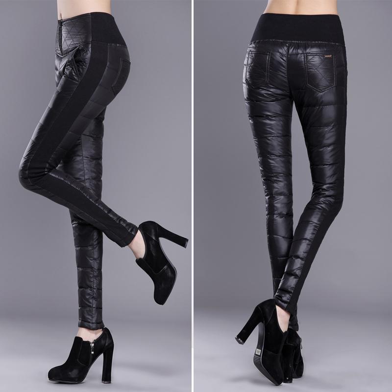 Frauen Hohe-Taille Daunenhose