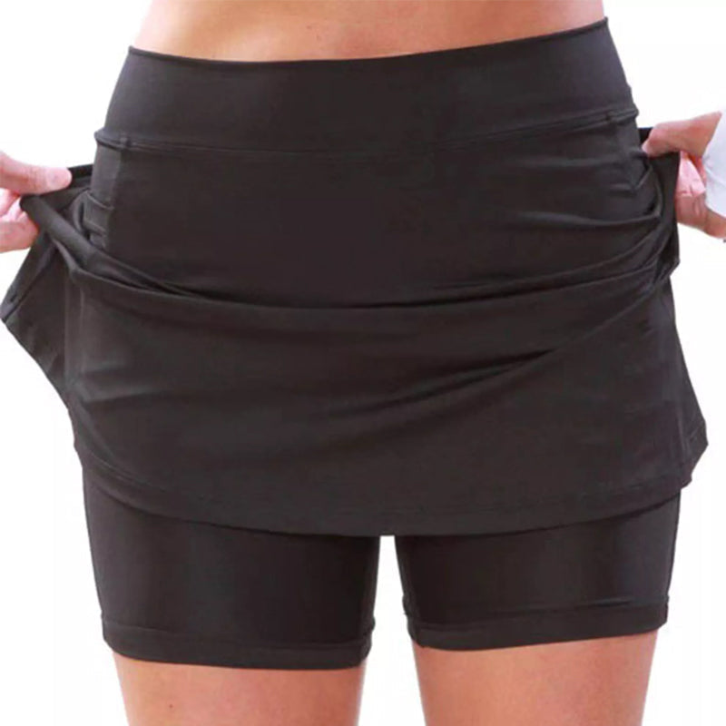 Einfarbige Culottes mit mittlerer Taille