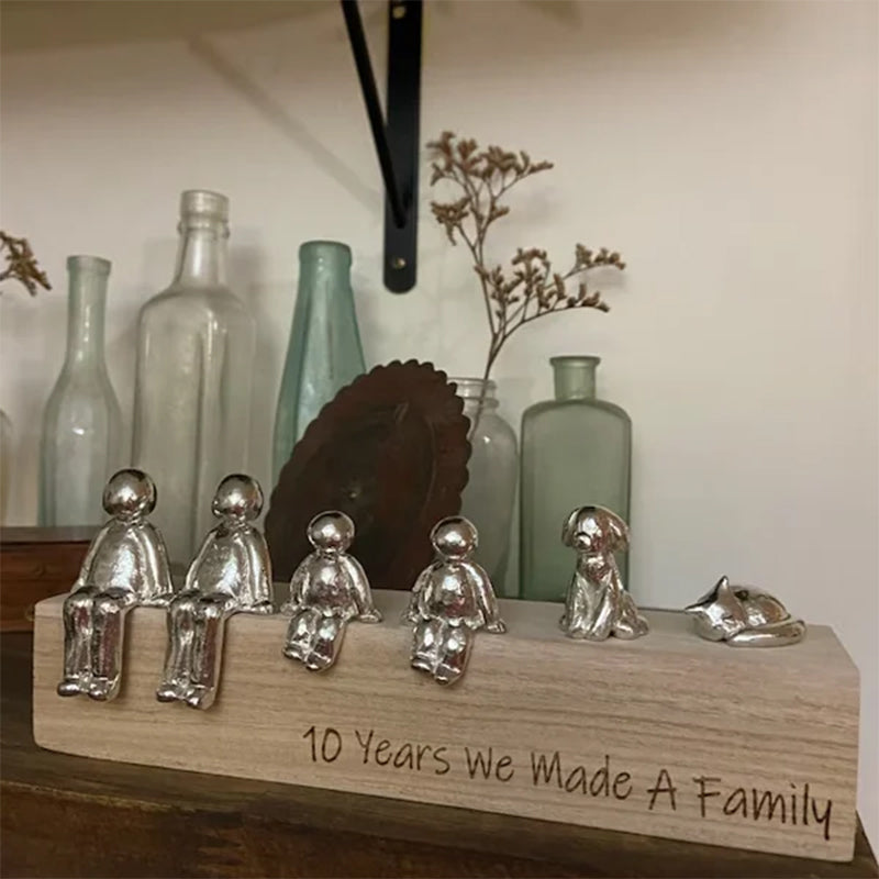 Familienmitglied-Skulptur-Ornamente