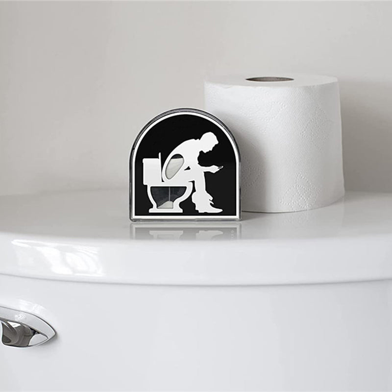 Sanduhr-Timer in Toilettenform