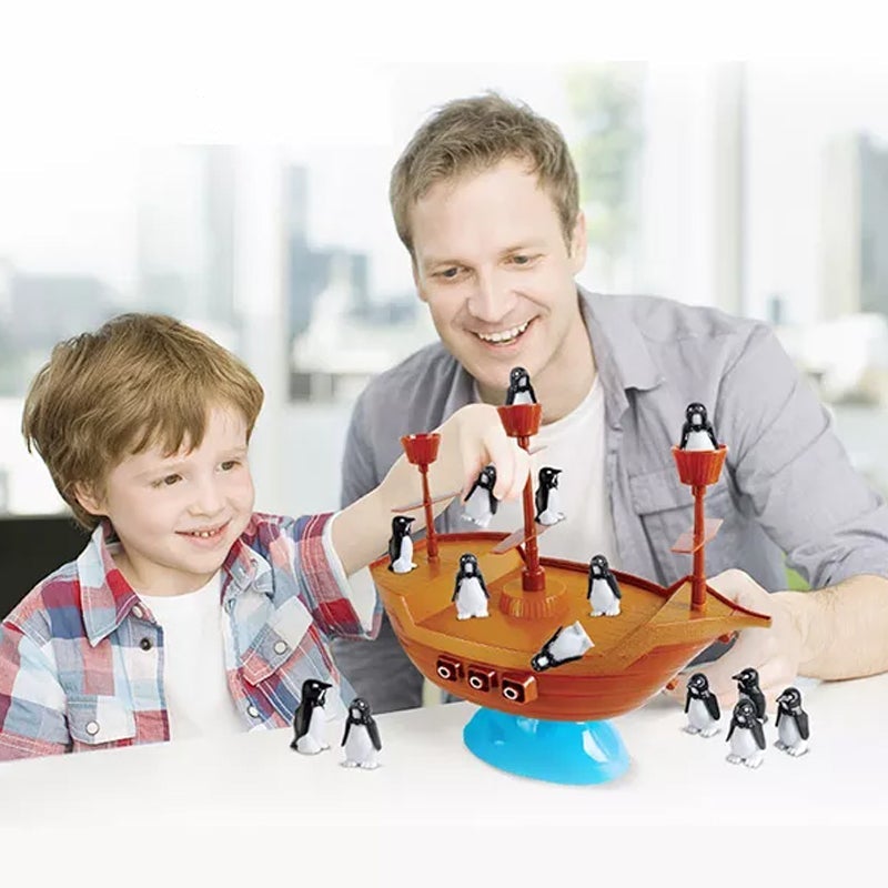 Pinguine Piratenboot Balance-Spiel
