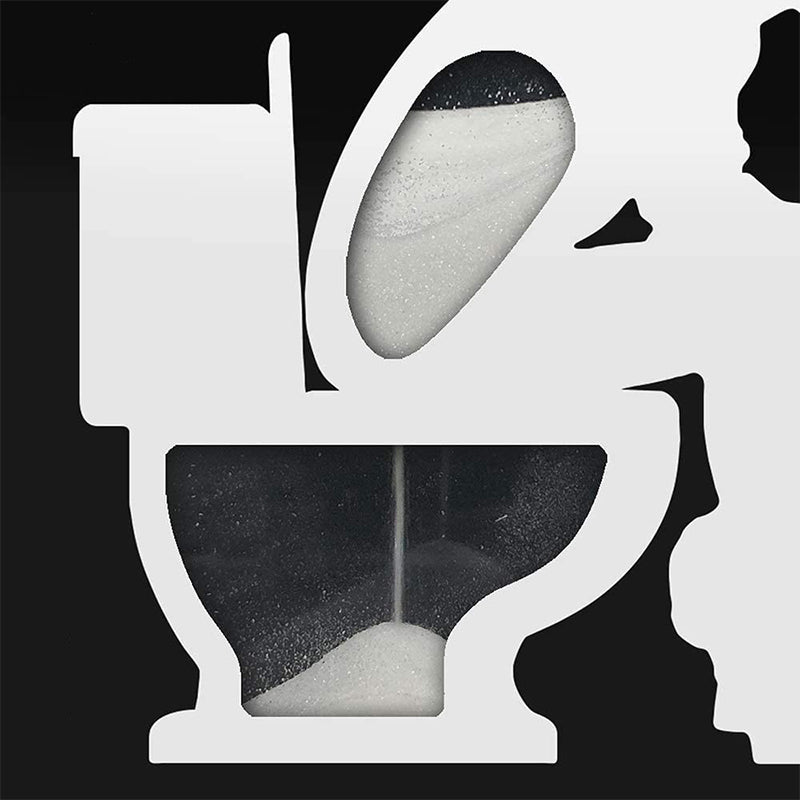 Sanduhr-Timer in Toilettenform