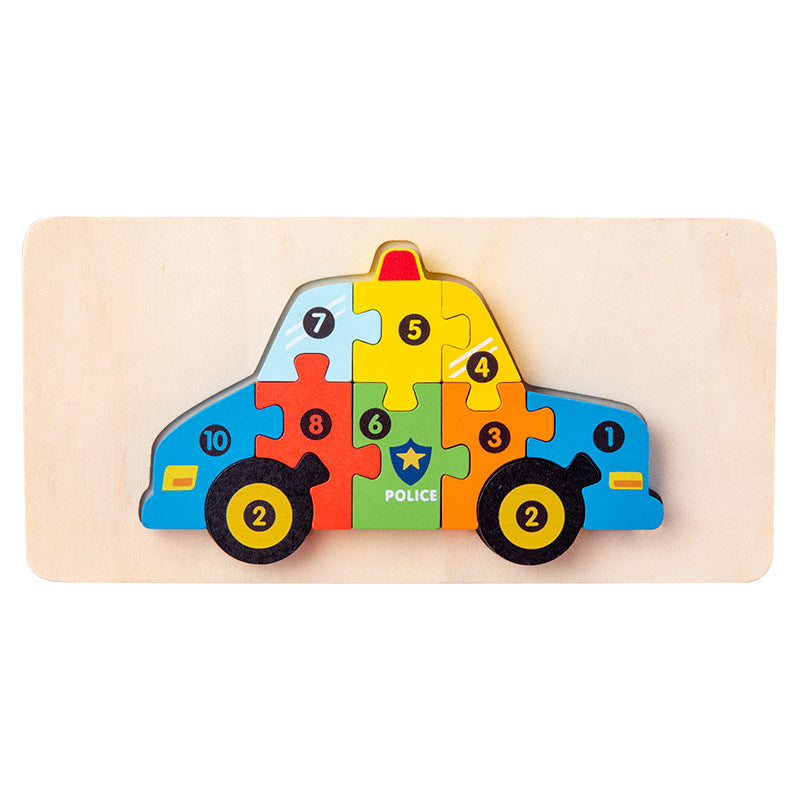 Pädagogisches 3D-Holzpuzzle für Kinder
