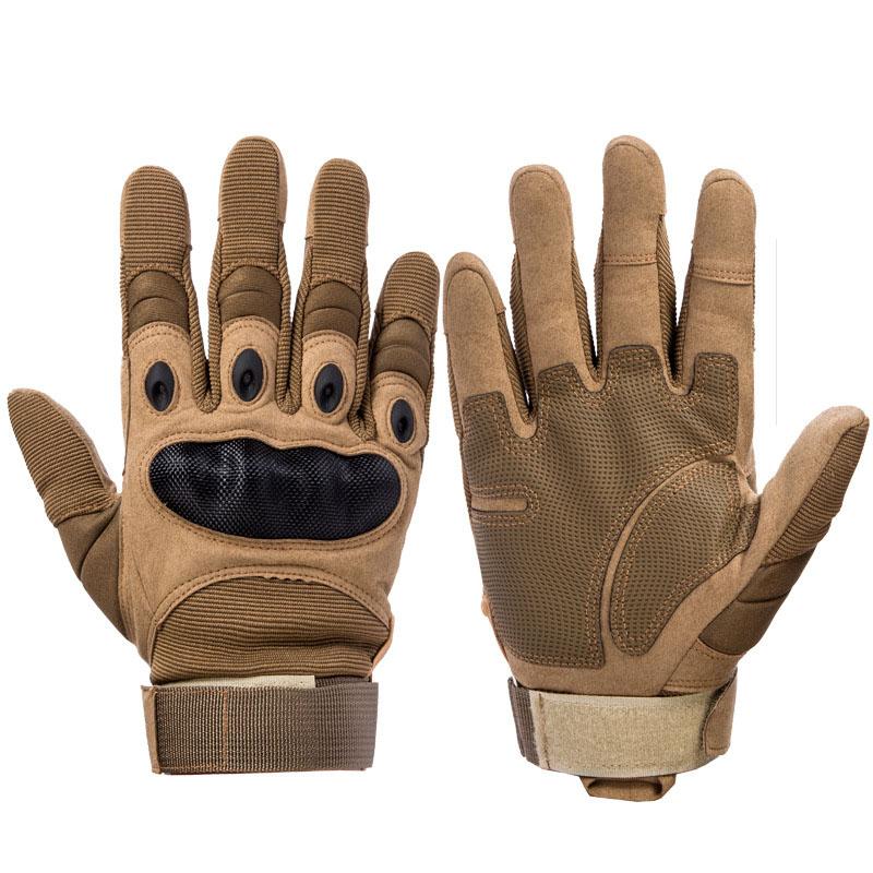 Harte Knöchel-Vollfinger-Motorradhandschuhe für Outdoor-Radfahren, Jagen, Wandern, Camping