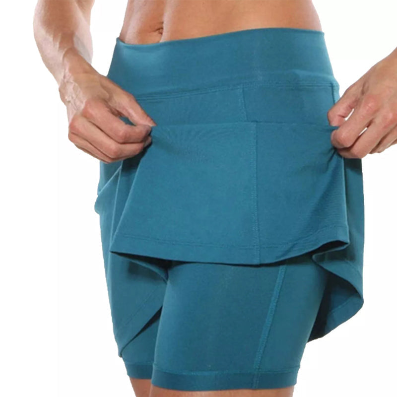 Einfarbige Culottes mit mittlerer Taille