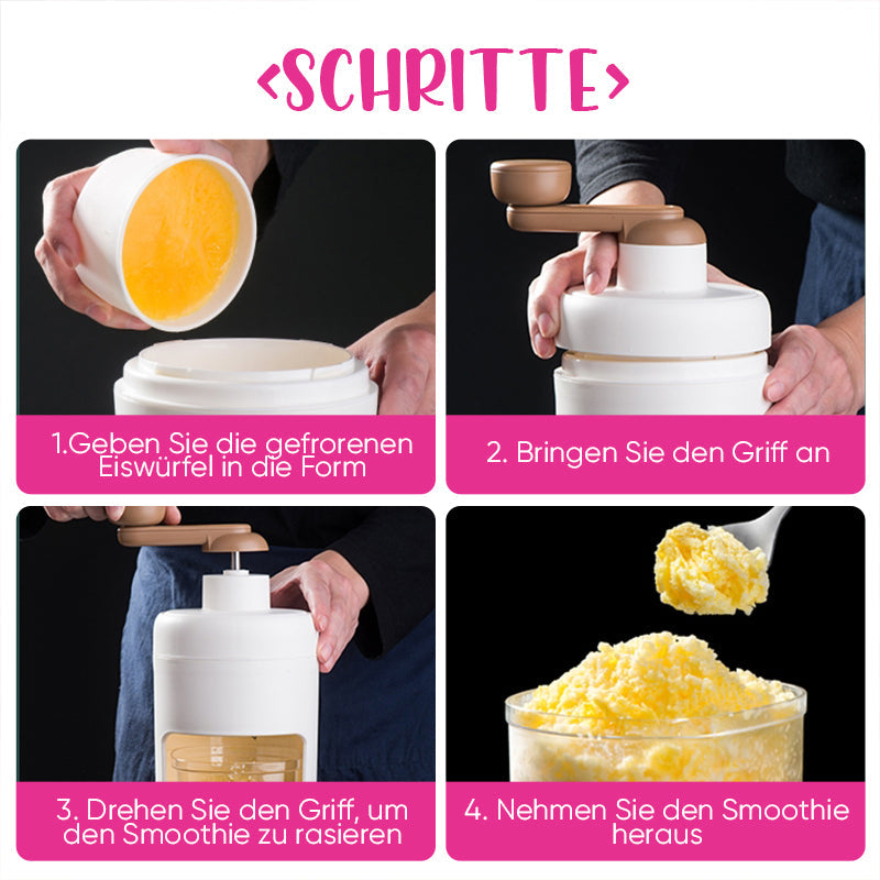 Tragbarer Eisrasierer und Schneekegelmaschine