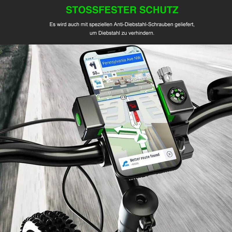 Fahrrad beleuchtetem Kompass Handyhalterung