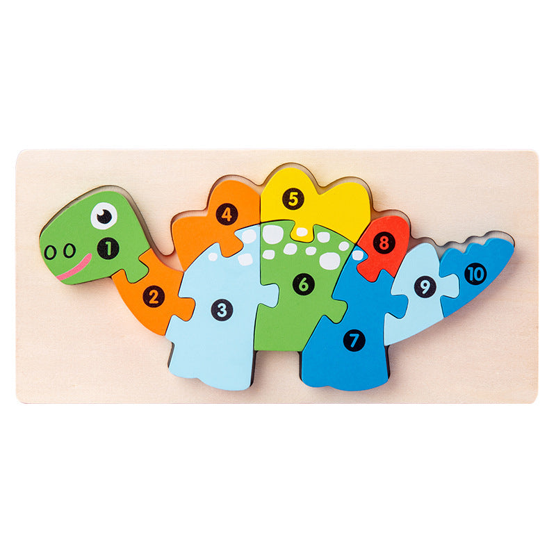 Pädagogisches 3D-Holzpuzzle für Kinder