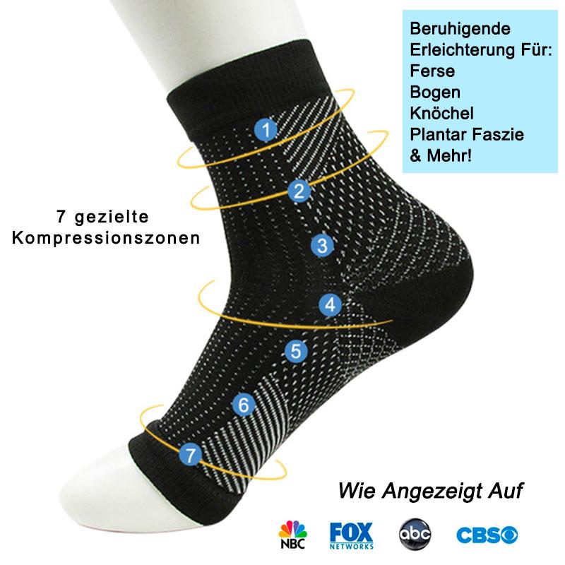Bequee Weh Weg Fuß Kompression Socke(2 Paare)
